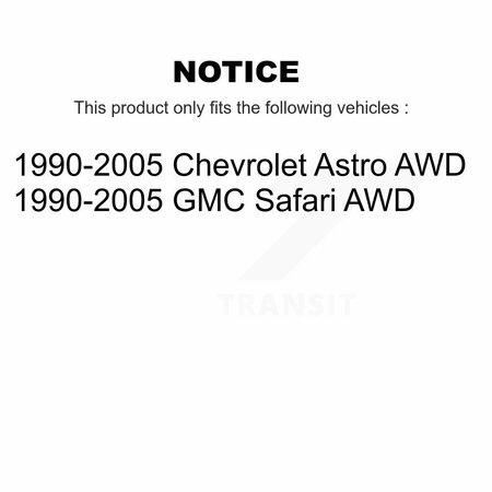 Tor Front Steering Idler Arm For 1990-2005 Chevrolet Astro GMC Safari AWD TOR-K6392T